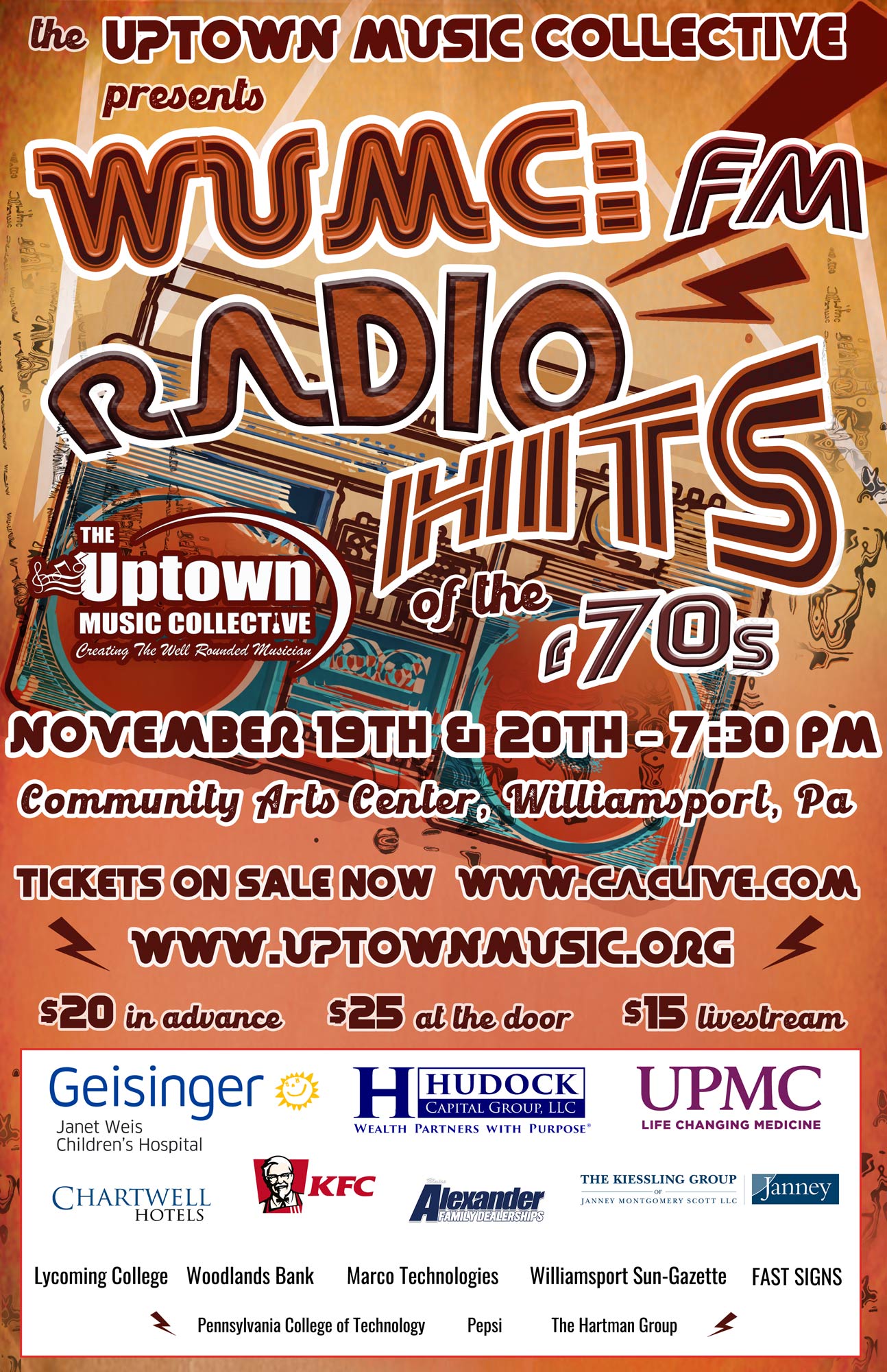 The Uptown Music Collective presents WUMC: FM Radio Hits of the '70s