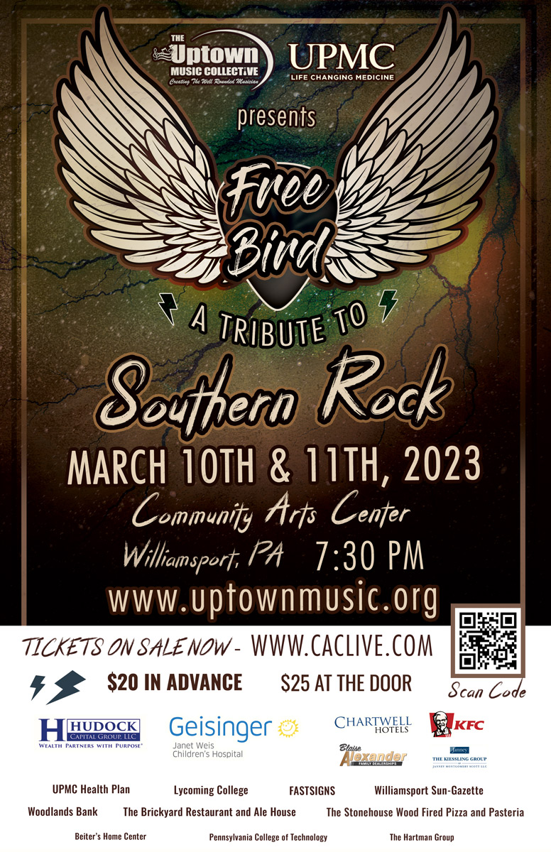 The Uptown Music Collective & UPMC presents Free Bird: A Tribute to Southern Rock