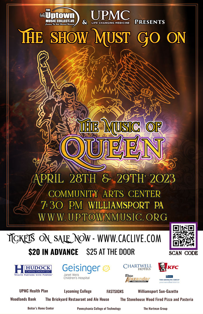 The Uptown Music Collective and UPMC present the Show Must Go On: The Music of Queen.