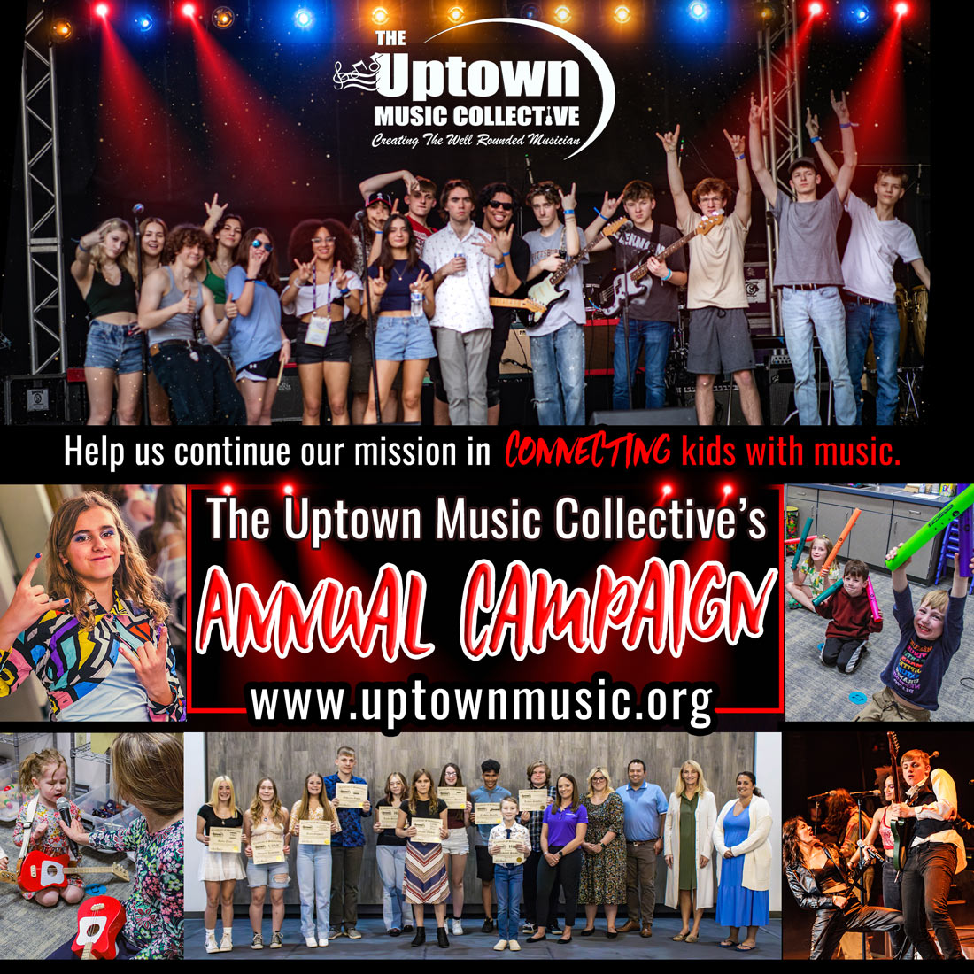 The Uptown Music Collective's Annual Campaign for 2023-2024.