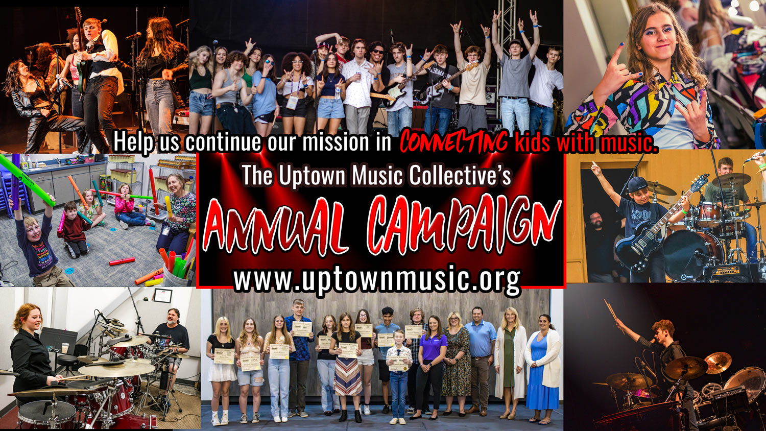 The Uptown Music Collective's Annual Campaign for 2023-2024.